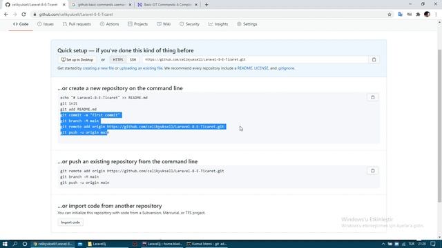 7 Laravel Projeyi Githuba Yukleme смотреть онлайн