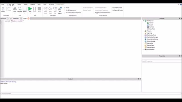 Tutorial: Roblox - How to Create a Lua Script and Use Print Function смотреть онлайн