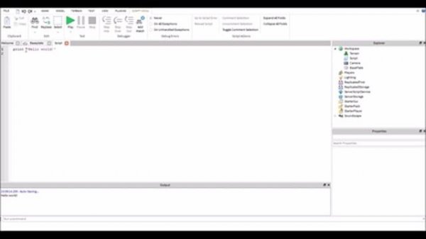 Tutorial: Roblox - How to Create a Lua Script and Use Print Function