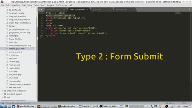 Redirect Outside IFRAME Using Anchor Href & Form Submit Action | Javascript | Base Tag смотреть онлайн