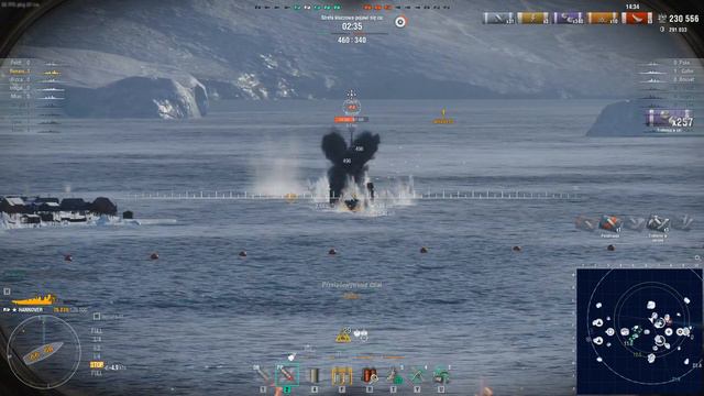 Hannover Secondary Pew Pew Pew | World of Warships Co-op смотреть онлайн