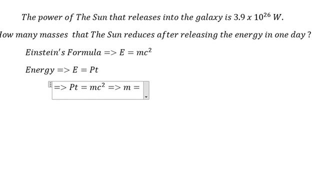 Physics Help: Einstein's Formula (E = mc^2 ) and Power of The Sun смотреть онлайн