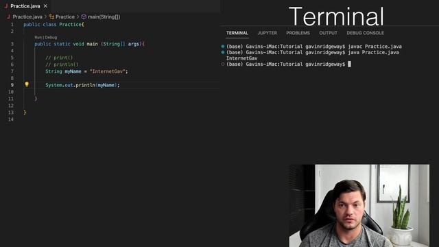 How to use System.out.println(); Java Tutorial - Print vs Println смотреть онлайн