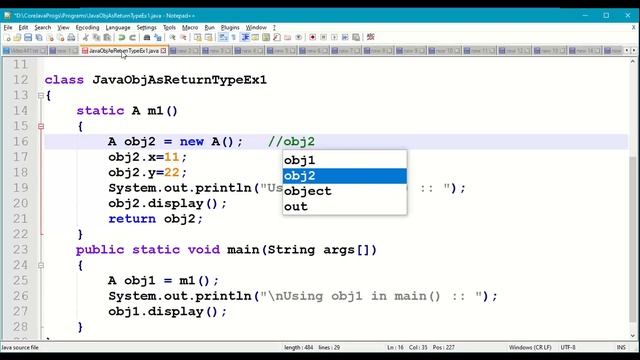 Java object as Method return type || Java Methods || Java Object Reference Variable || #441 смотреть онлайн