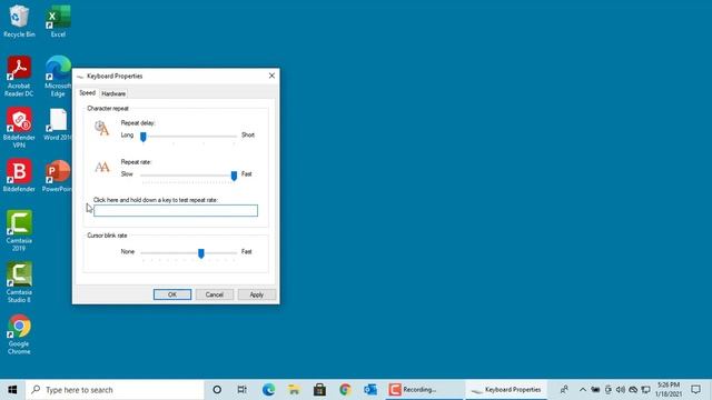 How to Change Keyboard Repeat Delay and Rate in Windows 10 смотреть онлайн