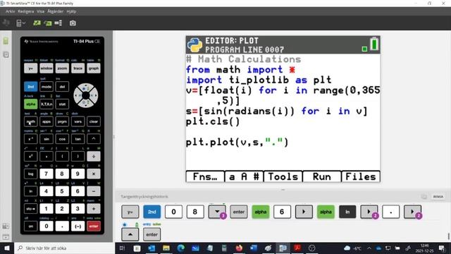TI 84 Plus CE-T Python Edition - Listor & grafer 8 смотреть онлайн