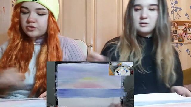 Рисуем по туториалу! Первый раз красками. смотреть онлайн