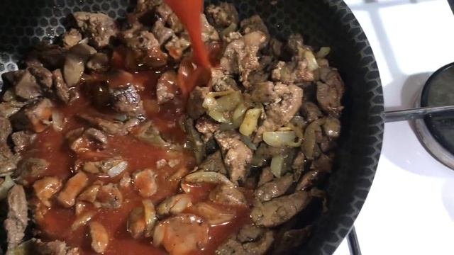 Печень куриная в кисло-сладком соусе смотреть онлайн