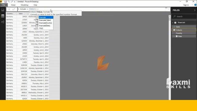 Format Function (DAX) - DAX Format Function In Power BI Desktop | DAX Tutorials смотреть онлайн