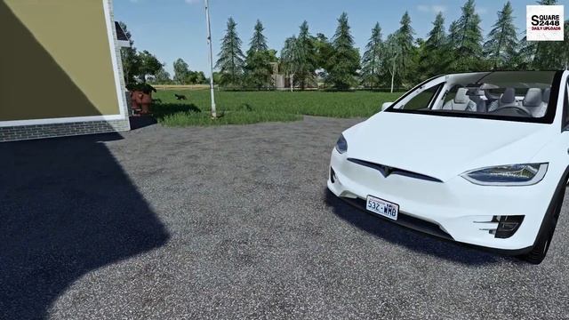 I Bought A TESLA MODEL X! | Garage Cabinets Arrive! | Homeowner Series | Chevy 1500 | FS19 смотреть онлайн
