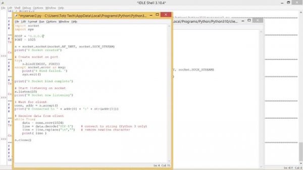 Python - How To Tshoot Socket Scripts Run On IDLE Error: No connection (WINERROR 10061)