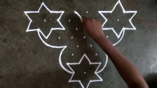 10×1 dots Rangoli designs | easy Rangoli for beginners | Rangoli designs | dots Kolam | muggulu смотреть онлайн