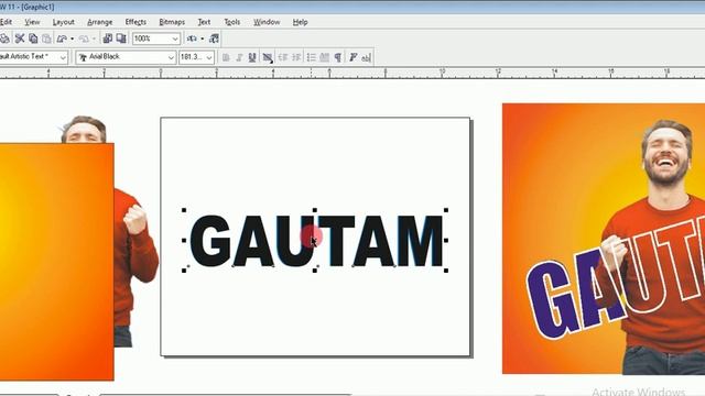 Coreldraw Mein Photo Pe Transparent Text Effect Kaise Banaye tutorial in Hindi смотреть онлайн