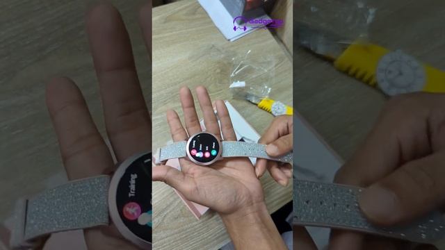 Xiaomi Kieslect Lora Lady Calling Smart Watch with one free pink strap ?Unboxing by Gadgetoo ☺️ смотреть онлайн