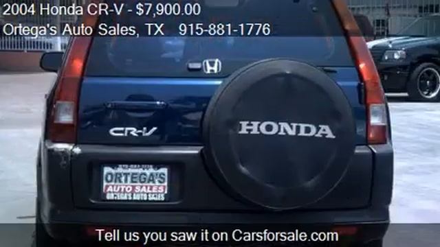 2004 Honda CR-V LX 2WD AT - for sale in El Paso, TX 79915 смотреть онлайн