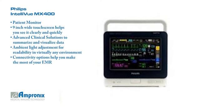 Philips IntelliVue MX400 Patient Monitor Sales | Service | Repair | Exchange | Replacement смотреть онлайн
