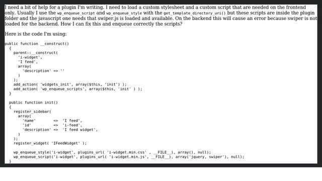 Wordpress: Load script on frontend from widget plugin смотреть онлайн