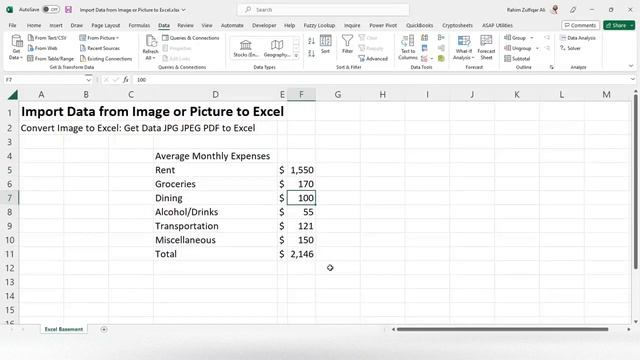 Convert Image to Excel Get Data JPG JPEG PDF to Excel смотреть онлайн