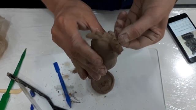 Лепим Статуэтку Совы из Глины. Видео Лепка у Романа смотреть онлайн