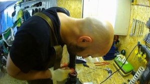 Переборка заднего аммортизатора. Часть первая разборка. Китайский эндуро REGULMOTO ZR 172fmm.