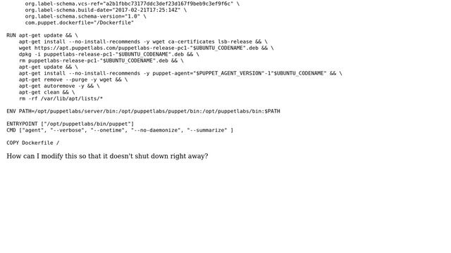 DevOps & SysAdmins: Stop Docker container from exiting after running command смотреть онлайн
