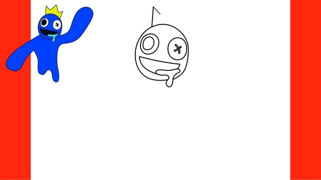 How to Draw BLUE ROBLOX | Rainbow Friends смотреть онлайн