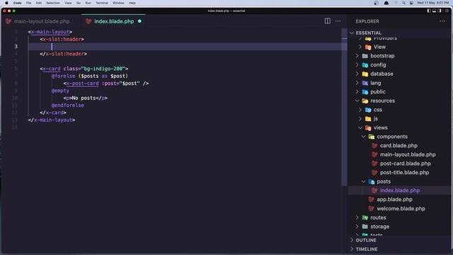 #16 Component as a Layout | Laravel 9 Essentials | Laravel 9 Tutorial смотреть онлайн