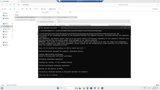 Onboard Windows 11 into Microsoft Defender for Endpoint using local script method? смотреть онлайн