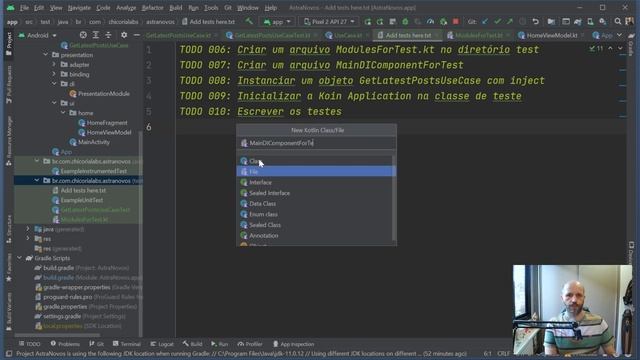 AstraNovos parte 5: Crie o Primeiro Use Case com TDD, Koin e Clean Architecture (Android/Kotlin) смотреть онлайн