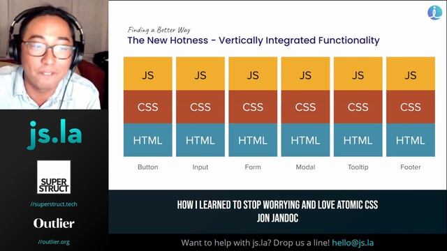 Jon Jandoc - How I learned to stop worrying and love atomic CSS | August 2021 смотреть онлайн