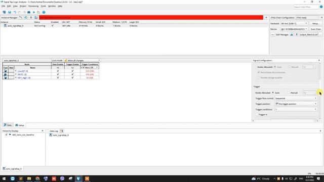 Using Signal Tap Analyzer In Quartus, To Monitor Signals Live On Fpga