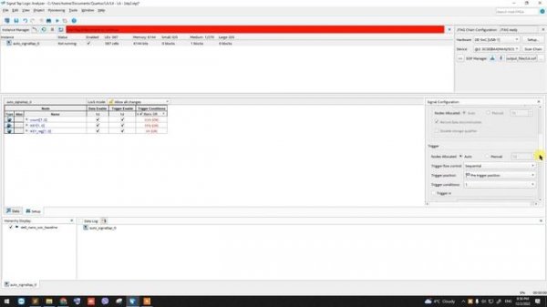 using signal tap analyzer in quartus, to monitor signals live on fpga