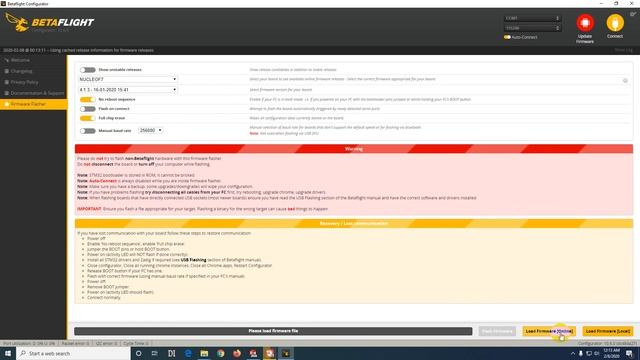 How to download firmware (.hex file) for Flight Controller using Betaflight Configurator смотреть онлайн