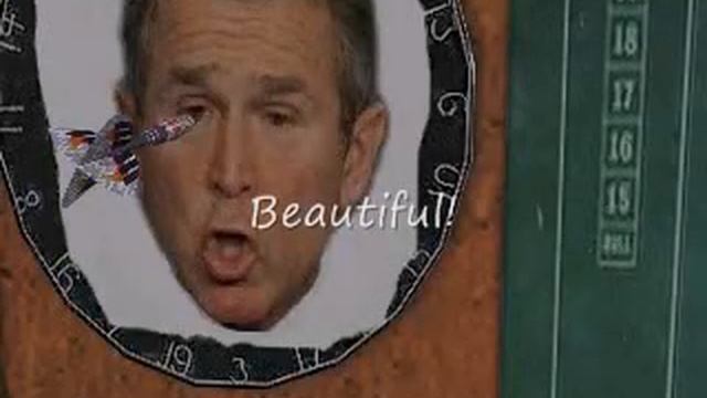 Sims 2- Funny George W. Bush Dart Board смотреть онлайн
