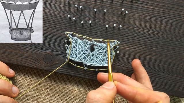 Урок 4. Первый способ плетения в string art. смотреть онлайн