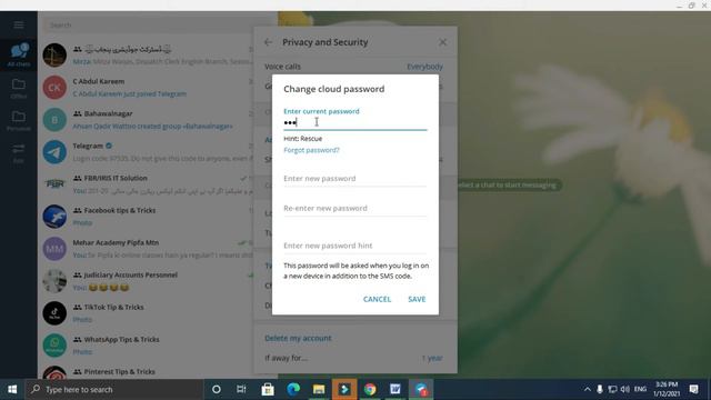 How to Change Cloud Password in Telegram смотреть онлайн
