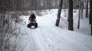 ЭЛЕКТРОКВАДРОЦИКЛ ЕДЕТ ЛИ ЗИМОЙ?