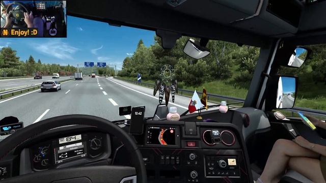 Renault T Evo 480 in Promods | Liège - Dresden | ETS2 Gameplay 4K + wheel cam смотреть онлайн