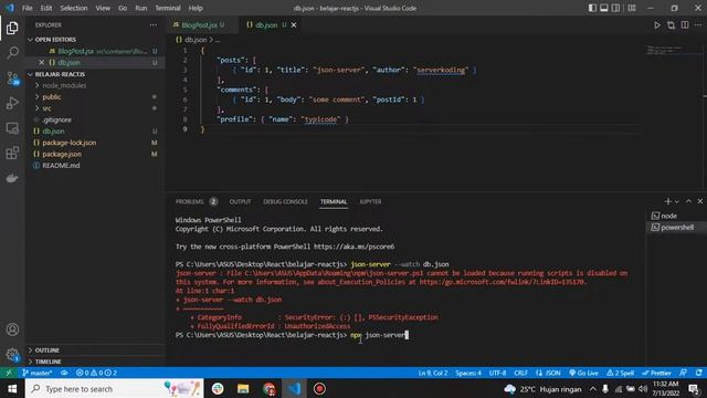 React JS Tutorial Indonesia - Part#9 Fetch API (JSON Server) Interaksi Dengan Back End (Axios) смотреть онлайн