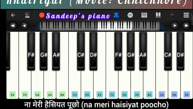 Piano | Khairiyat (ख़ैरियत) | Movie: Chhichhore (2019) смотреть онлайн