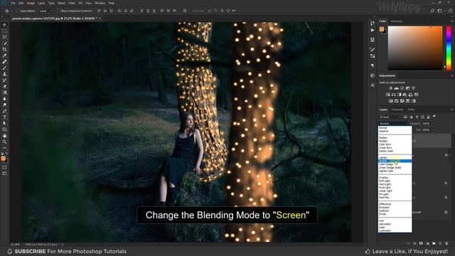 How To Make String Lights in Photoshop |Photoshop Tutorial | Glowing Effect смотреть онлайн