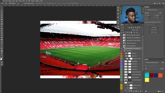 How to Use Photoshop Actions — One Click Ink & Paint Splash Effect — Adobe Photoshop (Part 17) смотреть онлайн