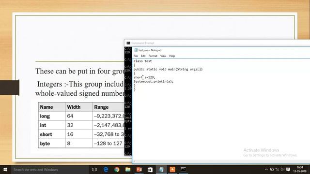 Java(part 3)Primitive Data types with example in notepad(part 1)(english) смотреть онлайн