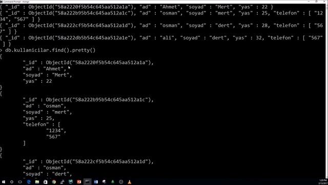 Node js Dersleri 17.Ders mongoDB Veritabanı 2 смотреть онлайн