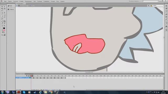 Как сделать рот в Flash cs6? смотреть онлайн