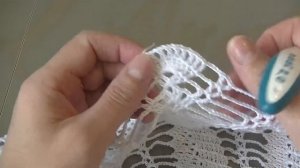 Скатерть  простая  для начинающих.  Часть 6.