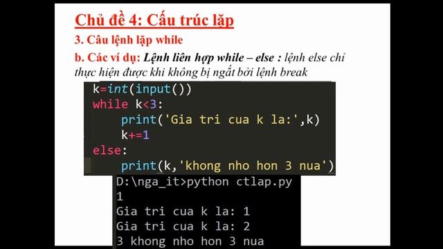 Lập trình Python bài 3 Cấu trúc lặp | Nga it смотреть онлайн