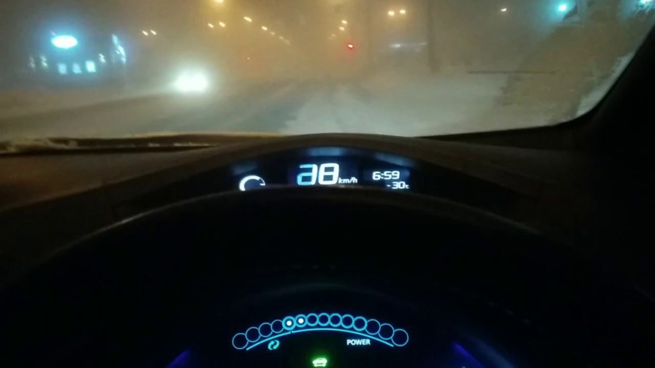 Ниссан лиф -40°с , еду на работу смотреть онлайн