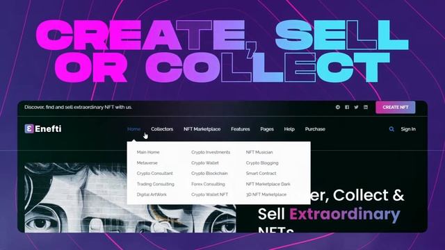 Enefti NFT Marketplace Theme Presentation смотреть онлайн