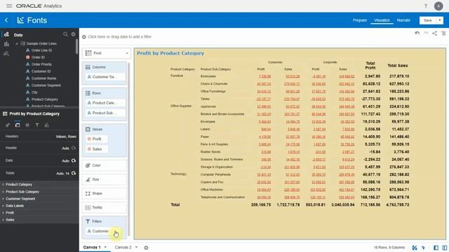 Customizing all Font Formats in Oracle DV смотреть онлайн